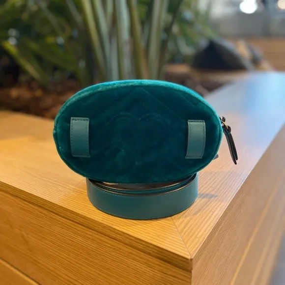 Gucci Marmont Flower Embroidered Belt Bag - Picture 6 of 7